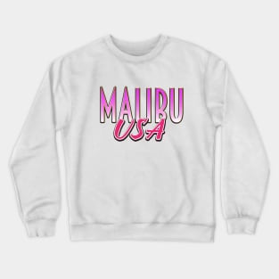 Malibu USA vintage text Crewneck Sweatshirt